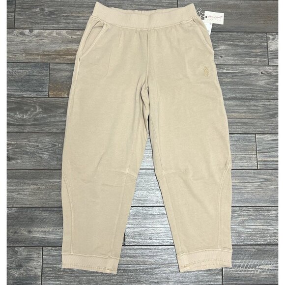 NWT Free People x Hatch Maternity Intercept Pants Small Desert Sand Loose Sweats - Picture 4 of 12